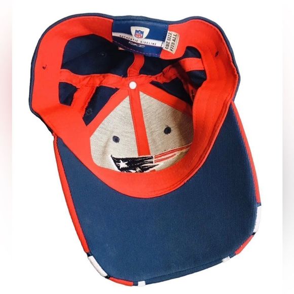 ENGLAND PATRIOTS VINTAGE 90s LOGO ATHLETIC SPLASH BLACK NFL SNAPBACK HAT - Picture 4 of 7